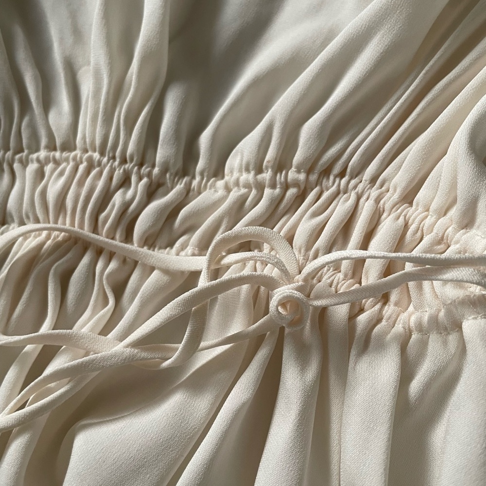 Halston Heritage Cream Asymmetrical Blouse - Picture 4 of 6